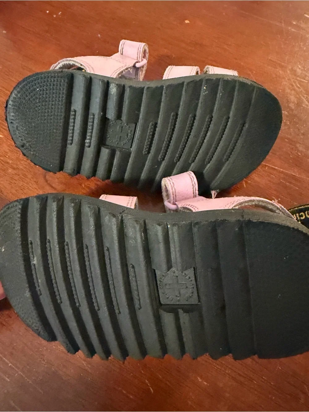 Athena Pink Triple-Strap Kids Sandals